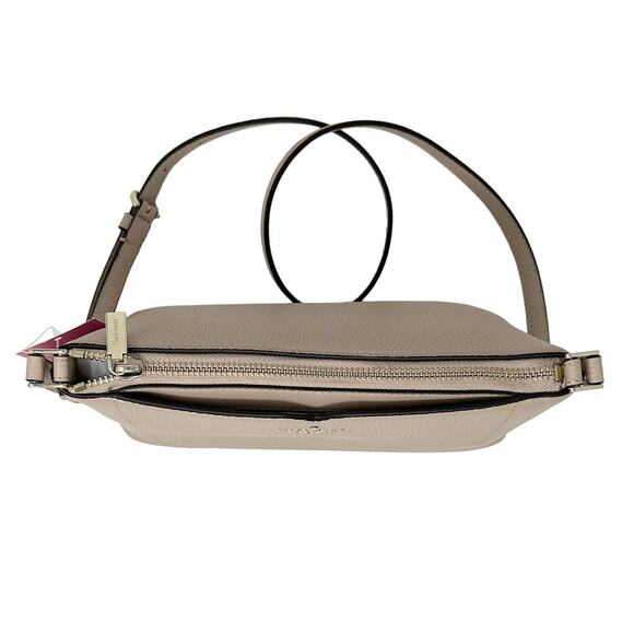 Kate Spade Harlow Crossbody Purse Warm Beige Leather WKR00058 - Picture 6 of 8
